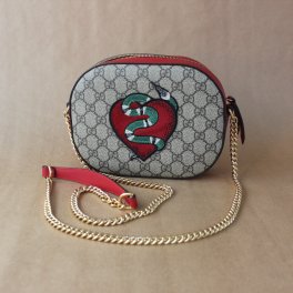 Gucci snake&heart patch bag
